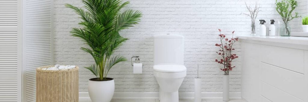 Czysta łazienka. Obrazek w artykule Jak usunąć kamień z wc? Sposoby usuwania kamienia z wc
