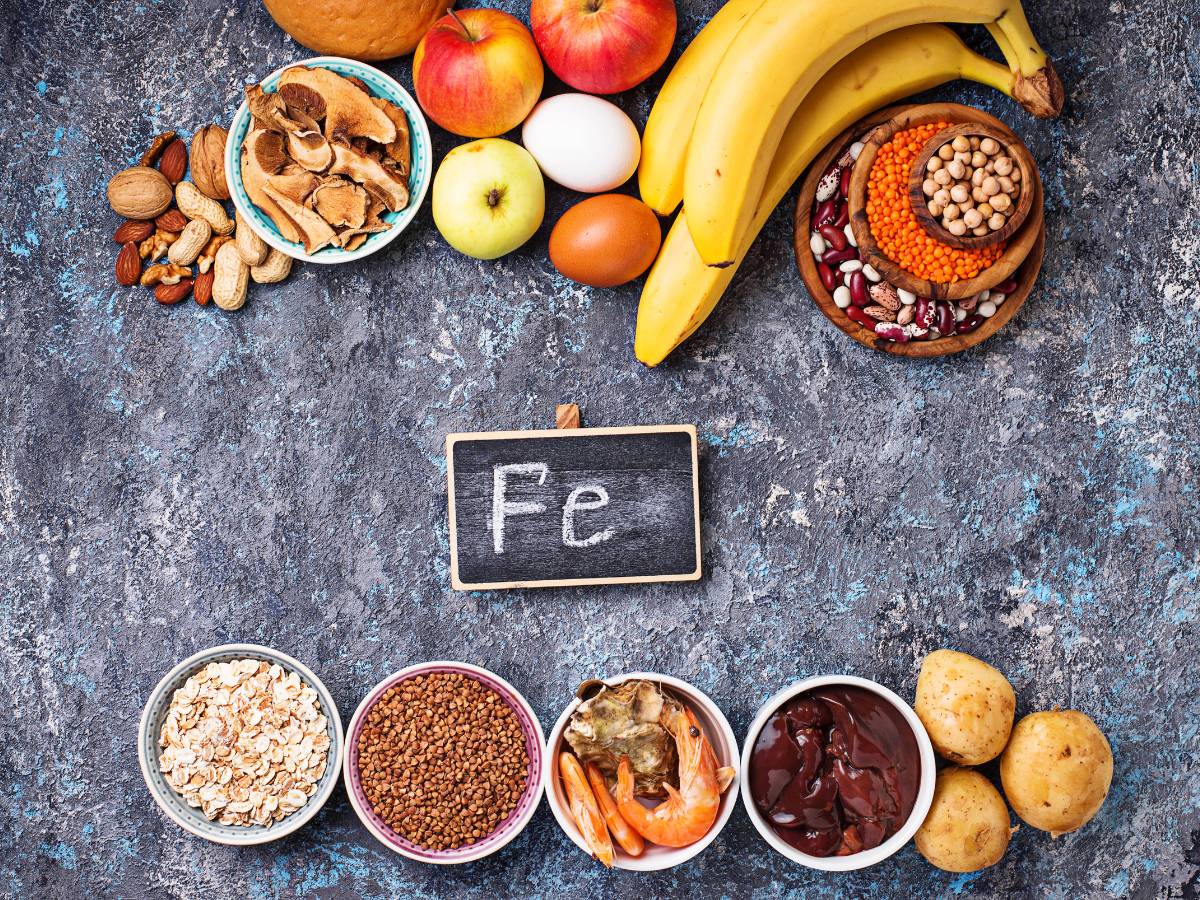 Produkty z żelazem w skłądzie. Obrazek w artykule Jak podnieść poziom ferrytyny? Sposoby na podniesienie poziomu żelaza